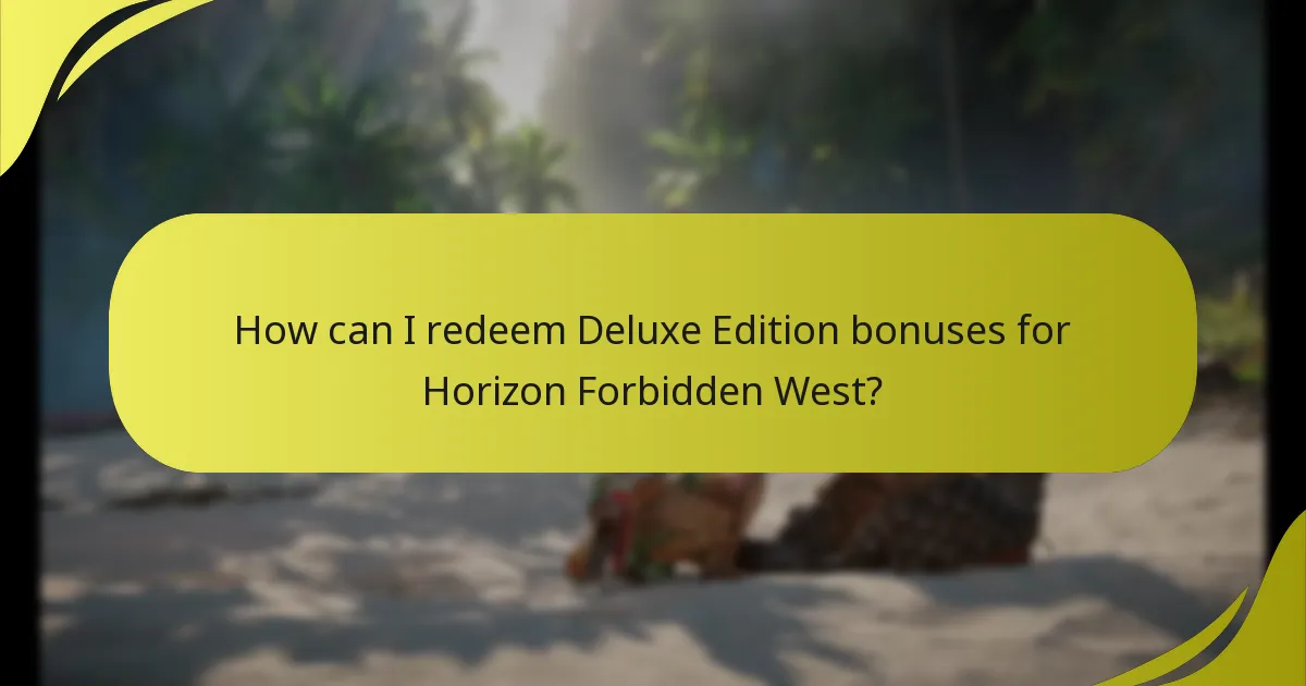 What are entitlement checks for Horizon Forbidden West Deluxe Edition?