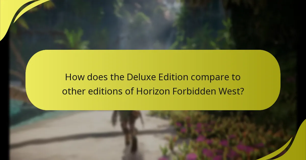 Which platforms offer the Horizon Forbidden West Deluxe Edition?