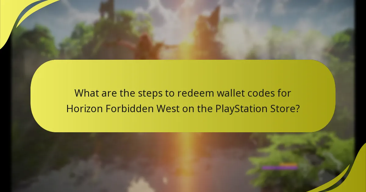 What can I purchase with redeemed wallet codes in Horizon Forbidden West?